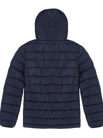 Cozy & Lightweight Youngsters' Hooded Jacket in Deep Blue - Warm, Windproof Winter Coat for Boys and Girls with Pockets