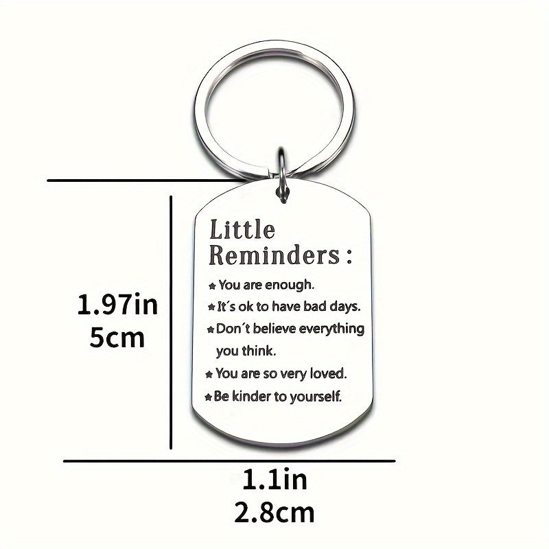 Motivational Stainless Steel Keychain - Perfect Gift for Friends  Family Ideal for Birthdays Anniversaries and Special Occasions