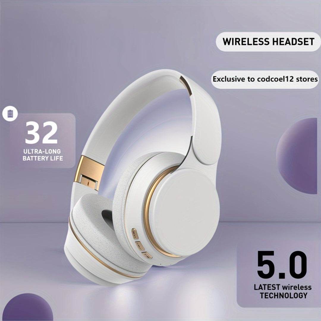 Wireless Headphones FG-07S Music Sports Wireless Headphones Surround Audio with Wireless On-Ear Headphones! 5.0 Stereo Channel Adult Running Volume Control Condenser Microphone Closed-back Goodlooking Thoughtful Gift For Men - ZOOMNSTORE