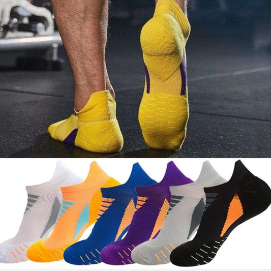 Breathable Ankle Athletic Socks - Moisture-Wicking Cushioned Flexible Multicolor Pack for Running  Sports