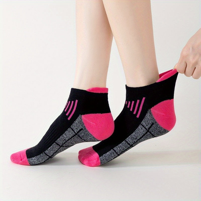 [12 Pairs Sweat Absorbent Running Socks] 12/ 24 Pairs Summer Breathable Sweat Absorbent Tyr Does Not Wear Feet Professional Running Fitness Socks