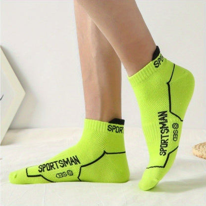 [12 Pairs Sweat Absorbent Running Socks] 12/ 24 Pairs Summer Breathable Sweat Absorbent Tyr Does Not Wear Feet Professional Running Fitness Socks