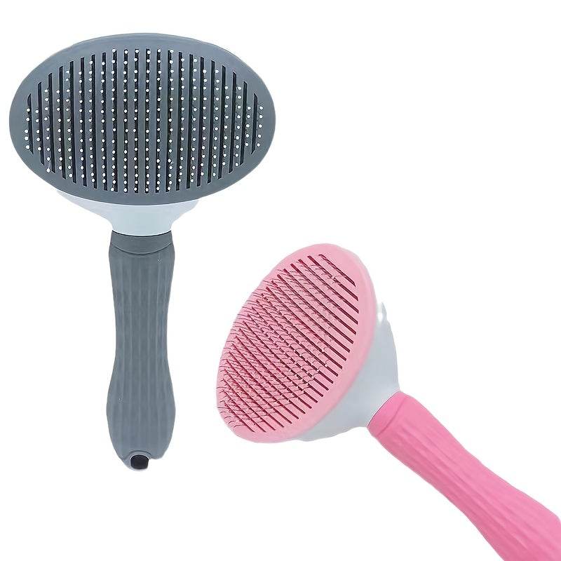 Easy One-Click Pet Hair Removal Brush - Gentle Grooming for Dogs & Cats - ZOOMNSTORE