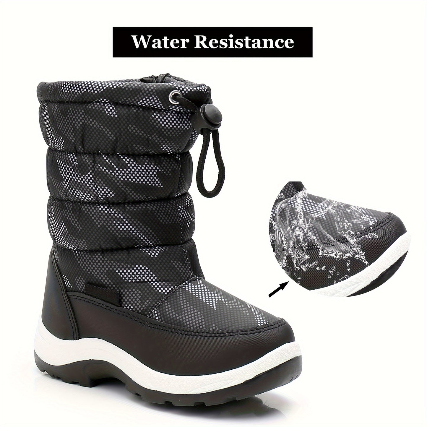 Water-Resistant Winter Snow Boots for Kids - Cold Weather Gear