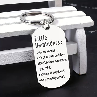 Motivational Stainless Steel Keychain - Perfect Gift for Friends  Family Ideal for Birthdays Anniversaries and Special Occasions