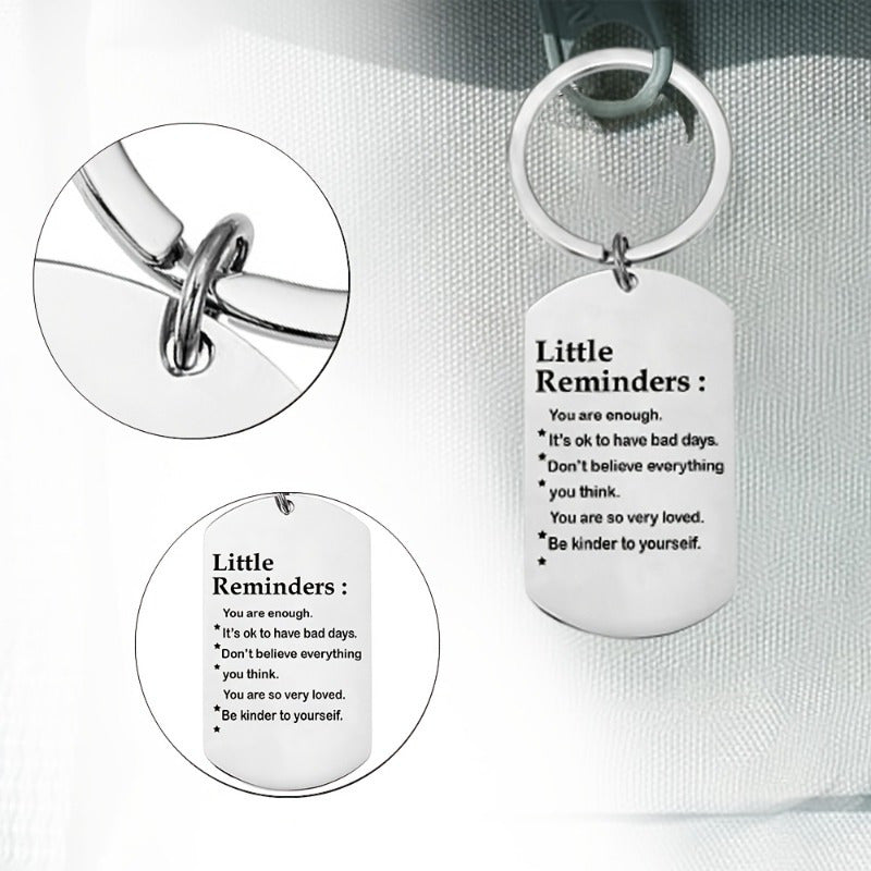 Motivational Stainless Steel Keychain - Perfect Gift for Friends  Family Ideal for Birthdays Anniversaries and Special Occasions