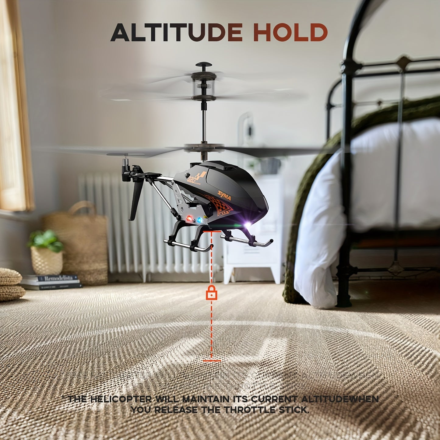 SYMA Q20 Remote Control Helicopter - 35 Channel Altitude Hold USB Rechargeable Durable Alloy Ideal for Ages 8-12