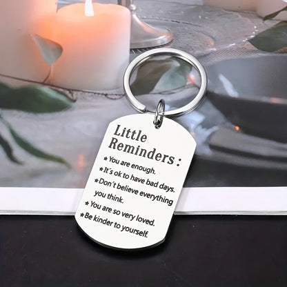 Motivational Stainless Steel Keychain - Perfect Gift for Friends  Family Ideal for Birthdays Anniversaries and Special Occasions