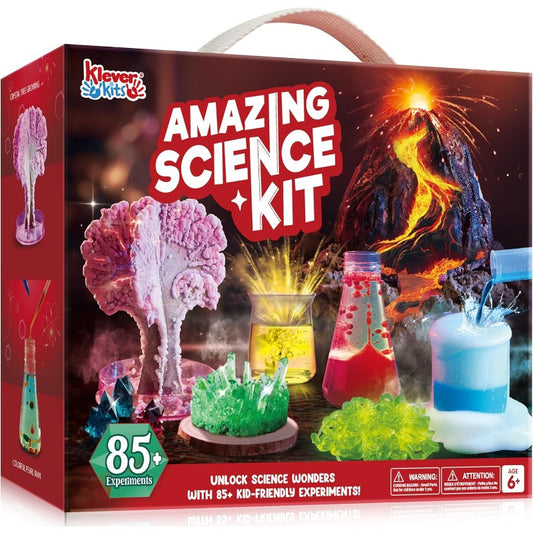 85 Interactive STEM Experiments Kit - Erupting Volcano  Crystal Tree Activities for Kids