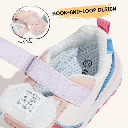 Breathable Non-Slip Sneakers for Kids - Fashionable Hook  Loop Storybook Design