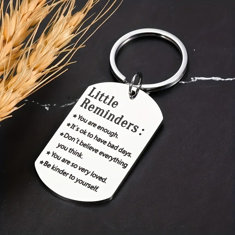 Motivational Stainless Steel Keychain - Perfect Gift for Friends  Family Ideal for Birthdays Anniversaries and Special Occasions