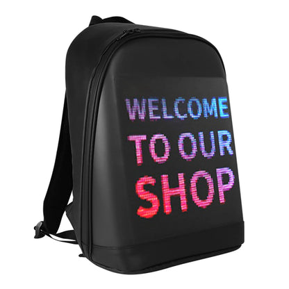 Women Men LED Display Screen Dynamic Waterproof Backpack Laptop Bag School Bag Women Print Bag Travel Laptop Bag