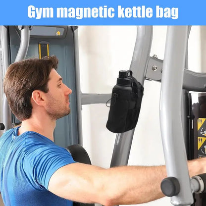 Large Capacity Magnetic Gym Bag - Portable Organizer with Phone Pocket  Water Bottle Pouch