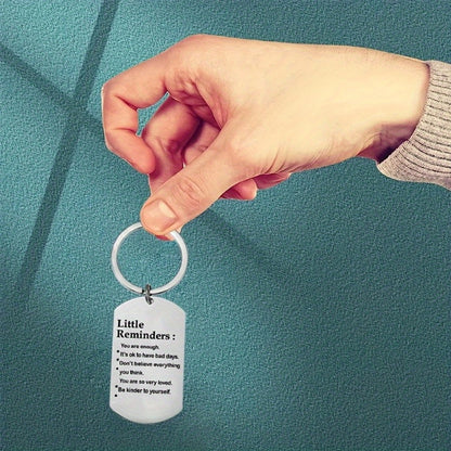 Motivational Stainless Steel Keychain - Perfect Gift for Friends  Family Ideal for Birthdays Anniversaries and Special Occasions