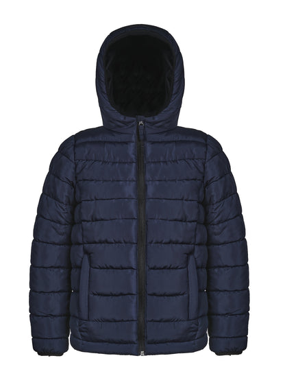 Cozy & Lightweight Youngsters' Hooded Jacket in Deep Blue - Warm, Windproof Winter Coat for Boys and Girls with Pockets