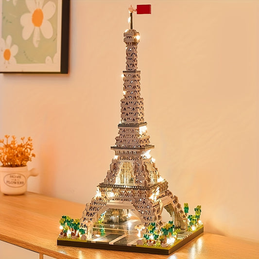 Eiffel Tower Micro Block Set - 3585pcs 3D Puzzle Toy Educational Building Blocks