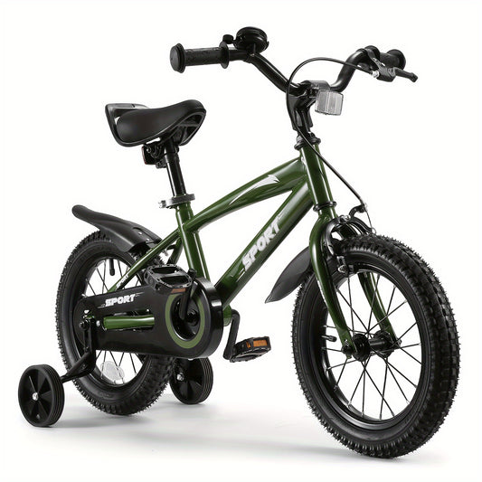 14 Inch Kids Bike - Boys  Girls Bicycle with Training Wheels for Ages 3-6 35-45 Inches Tall