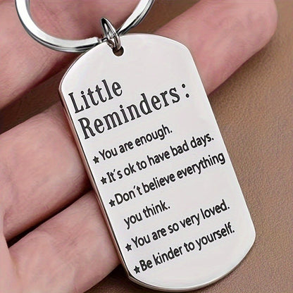 Motivational Stainless Steel Keychain - Perfect Gift for Friends  Family Ideal for Birthdays Anniversaries and Special Occasions