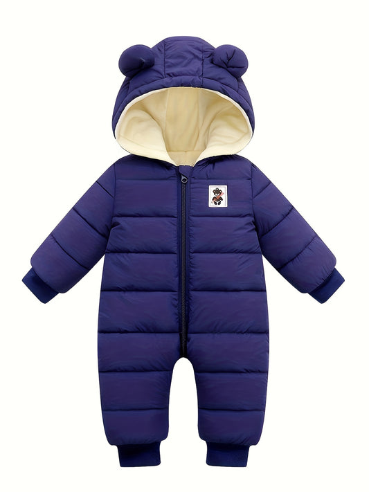 Baby Boys Girls Snowsuit Infant Winter Clothes Newborn Hooded Jacket Toddler Jumpsuit Coat