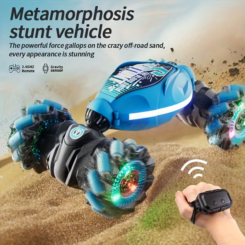 Remote Control Deformation Car - Gesture Sensing Off-road Toy Birthday  Holiday Gift